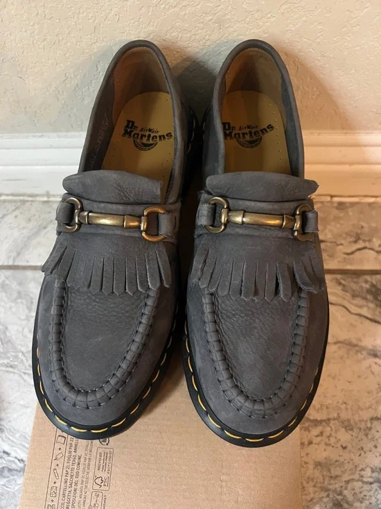 Dr. Martens Washed Denim Adrian Snaffle Loafers Size EU 39 - Picture 3 of 7